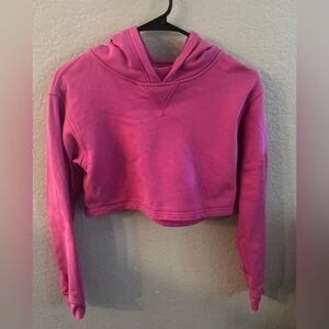 Lululemon Sonic Pink All Yours Cropped Hoodie
